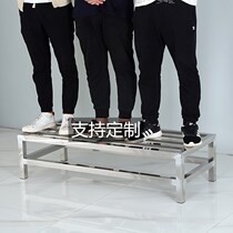 Stainless steel rice noodle rack storage rack Pier bracket storage table shelf Rice rack Flour rack Hotel custom made