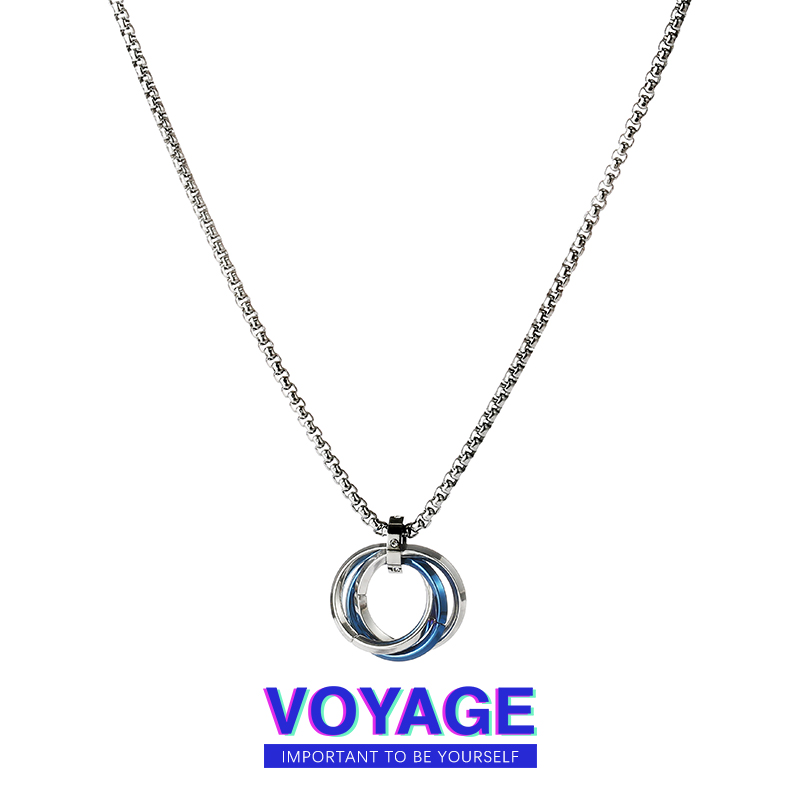 Small and high-end necklaces, men's trendy men's chain pendants, sweater chains, men's accessories, trendy brand, and versatile accessories