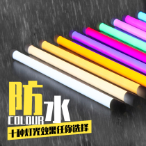 Outdoor waterproof led neon tube t8 exterior wall light box outdoor door advertising signboard color round long light bar