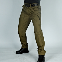 Side guard consul tactical trousers men waterproof outdoor wear-resistant special forces Gong pants straight tube military fans multi-bag trousers