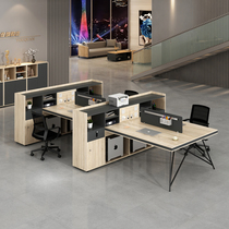 Staff Desk Z Staff Desk Brief About Computer Double 4 6 People with Industrial Wind Finance Desk Chair Composition