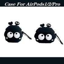 Sprouted Coal Balls Airpods Protective Sheath Apple Wireless Bluetooth Headphone Sleeve 1 2 Pro Headphone Shell Silicone Gel Soft Shell