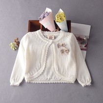  Girls  small shawl summer thin childrens princess skirt with baby cardigan waistcoat sunscreen jacket and skirt