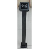 Community pedestrian channel card reading column Outdoor waterproof access control column out of the switch button column to open the door