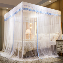 Bed curtain Home bedroom Tatami mosquito net Summer 2021 New princess girl bedroom double summer dedicated three doors