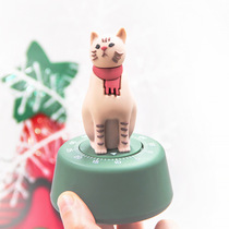 Kitchen lazy cat countdown timer learning time manager kitchen timer mechanical reminder student net red