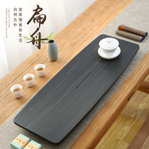 Natural whole piece Ujinshi tea tray creative size tea tray home round imperial jade drainage dry brewing table