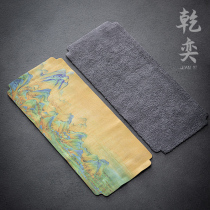 Dry Yi high-grade pot towel Chinese tea towel tea cloth tablecloth tea mat absorbent tea table mat tea set accessories towel
