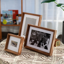 Solid Wood mortise table wash photo frame 6 inch 8 inch a4 photo frame couple picture frame custom hanging wall mounted photo album Frame