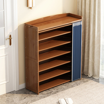 Shoe Rack Simple Doorway Cloth Curtain New 2020 Burst Dorm Room Multilayer Containing Home Bedroom Dust Resistant Solid Wood Shoe Cabinet