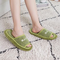 Sloth rubbing ground slippers female removable cleaning floor Silent Suction Slippers Home Use Sweep Mopping Slippers
