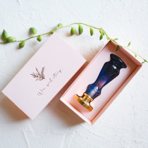 Creative hand account envelope postcard three-dimensional wax seal gift box hot paint seal gift relief wax mark birthday gift