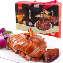 Anhui sauced duck Fuyang specialty spicy spiced authentic hand-torn duck cooked food ready-to-eat Lo-flavor snacks gift box