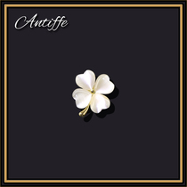 Cat Eyestone Lucky Summer collar anti-walking small breast needle button high-end women fixed clothes mini shirt pin