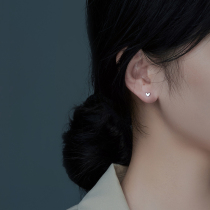 999 sterling silver earrings female summer delicate love earrings ear bone studs 2021 New Tide earrings