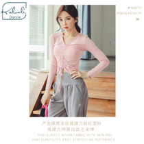 Modern dance practice clothing womens autumn and winter loose jazz dance body training long sleeve high-end modal Dance Top