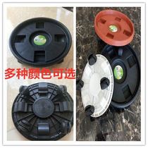 Flower pot mobile tray Universal wheel Household plastic PP round with roller roller roller thickened base connected to the bottom plate