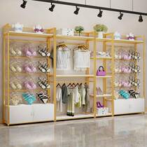 Underwear store shelf bra display stand floor-to-ceiling underwear display rack with cabinet underwear clothing store display cabinet with hook