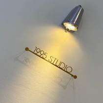 Brass character custom hotel drawing solid suspension letter Nordic stereo metal character advertising sign