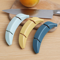 Cartoon Banana Grinding Stone Household Kitchen Two-stage Knife Grinding Tool Quick Grinding Scissors Grinding Tool