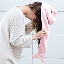 Dry hair hat female absorbent quick-drying wipe hair wash headscarf artifact thickened super strong Baotou towel Korean cute shower cap