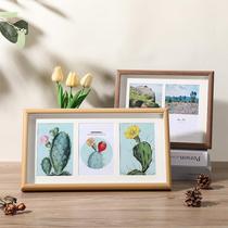 Nordic Creative Photo Frame Pendulum Bench Solid Hollow Composition 6 Inch Two Triple Tandem 4 Litandem Movie Building Childrens Picture Frame Hanging Wall