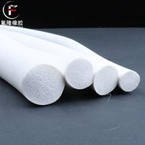 White high temperature resistant silicone sponge foam round strip waterproof oil seal silicone flame retardant silicone foam round custom