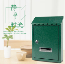 European-style pastoral wall-mounted mailbox outdoor with lock creativity see complaint suggestion box general manager small mailbox rain-proof mailbox