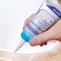 Glass glue waterproof mildew kitchen and bathroom small stick sticky toilet base glue Kitchen sink sealant fixed
