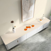 New Chinese silicone leather TV cabinet tablecloth light luxury advanced tea table TV cabinet combination tablecloth rectangular pad