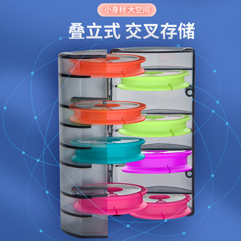 Factory fishing a silicone main line box large spool large fishing line group box Multi-function fishing line winding plate storage