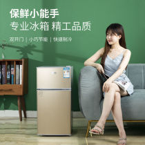 National joint guarantee small refrigerator household small two-person dormitory refrigeration special refrigerator mini energy-saving double door