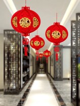 2022 small lantern ornaments New Years Day tree New Years Day decoration diy red pendant wholesale