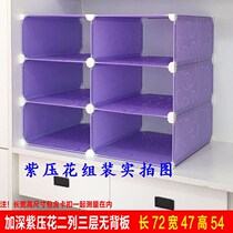 Wardrobe layered storage artifact free of installation partition clothing partition upper bed dormitory telescopic nail shelf