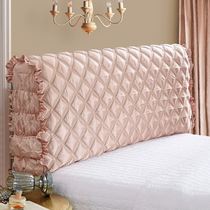 Bed head cover cotton soft bag 2021 new one-meter eight bedside cover all-inclusive old wood set thickened pastoral