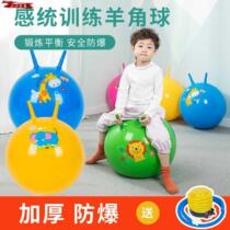 Big ball Childrens elastic ball sensory training equipment Early education Sheep corner ball Big dragon ball Yoga ball Full set of massage home