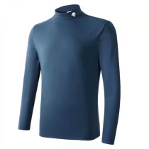 Autumn and winter new golf clothing Mens sports stretch long sleeve T-shirt Slim round neck base shirt quick-drying Jersey