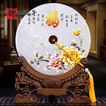 Natural jade buckle ornaments home accessories TV cabinet porch living room housewarming custom decorative gifts