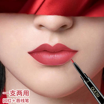 Dior Queen big lipstick lip liner double-head rotating automatic matte same Audi waterproof and durable