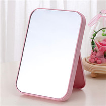 Large high-definition makeup mirror home desktop desktop dressing mirror square princess mirror folding portable 1