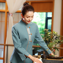 Hotel cleaning overalls long sleeves womens suits hotel rooms shopping malls cleaners aunts autumn and winter clothes