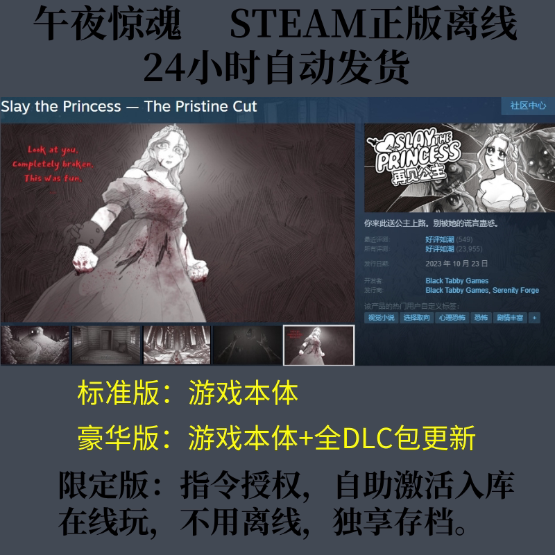 杀死公主:在Steam平台上解构一场沉浸式恐怖叙事_steam游戏_淘宝游戏网