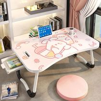 Laptop desk bed foldable table multifunctional student bedroom desk dormitory artifact lazy computer desk