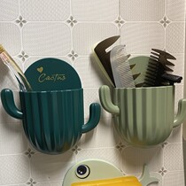 Toilet toothbrush shelve free of perforated comb small things wall-mounted containing cylinder light and luxurious hanging wall-mounted lovers