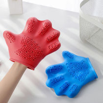 Cat Dog Bath Massage To Hair Gloves Brushed Dog Brushed Pet Massage Brushed Premium Gloves Silicone Brush To Flick Hair