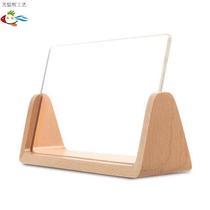 Solid wood acrylic like frame Comic Frame Creative Diy Couple Pendulum Table Postcard Certificate Base Gift U Shaped Photo Frame