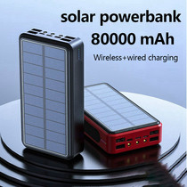 WireleSS PoWer BAnk 80000 mAh SolAr PoWerBAnk 4 USB PortAB