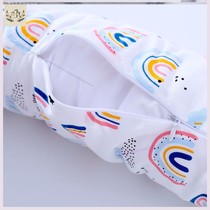 INS childrens room printed crib bed safety anti-collision guardrail bed by pacifying long pillow plug bed seam pillow