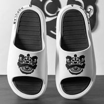 Step on shit-like slippers mens summer wear non-slip size home couple bathroom bath non-slip deodorant mens slippers