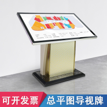 Floor index sign landing Total flat map mall guide board vertical guide board flat Billboard